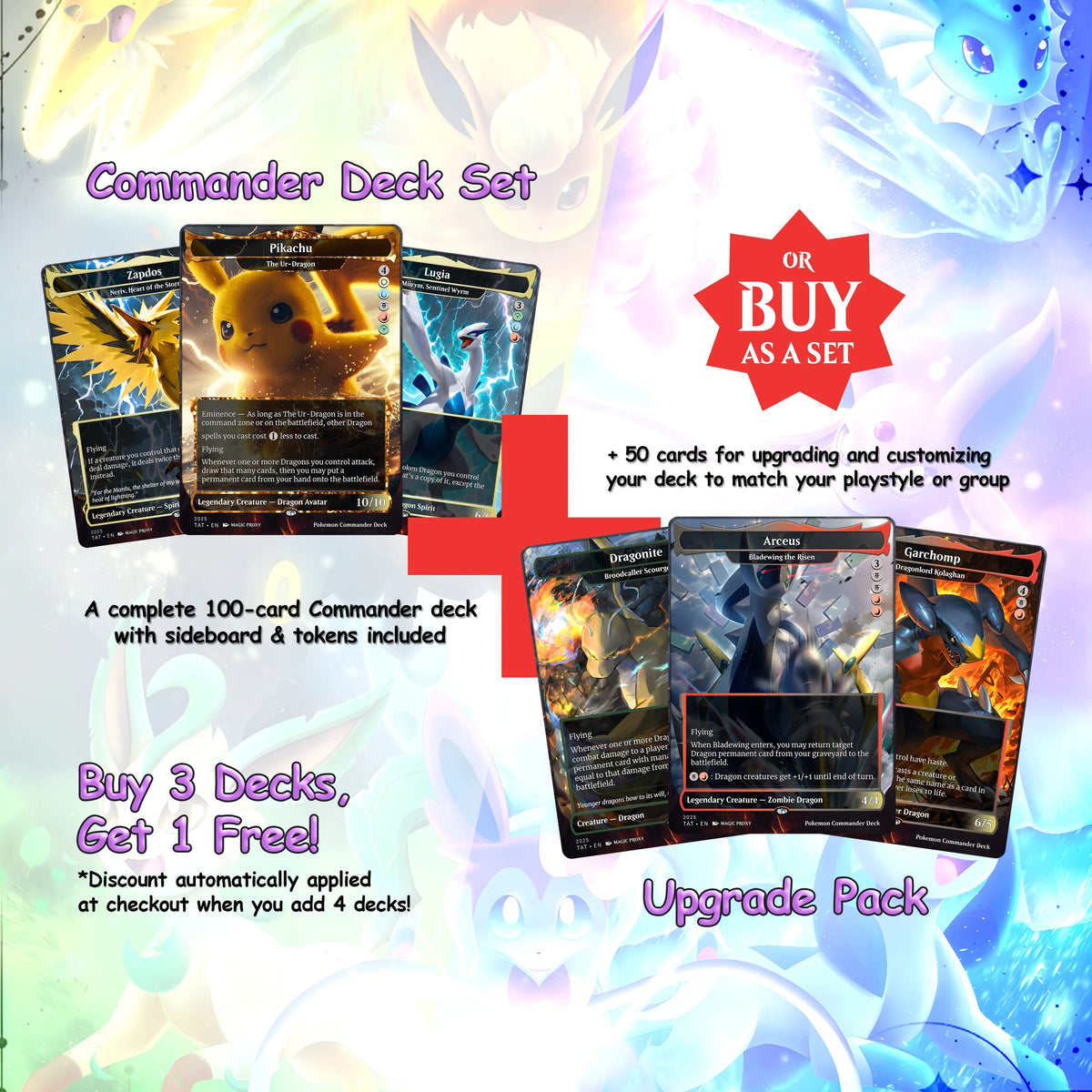 P.o.k.e.m.o.n Commander cEDH Deck - P.o.k.e.m.o.n Commander Magic Commander - CardHaven Deck with 160+ Unique Cards - 
