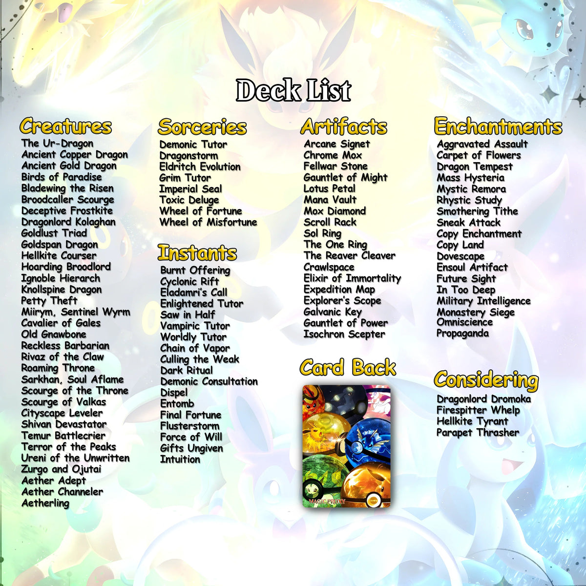 P.o.k.e.m.o.n Commander cEDH Deck - P.o.k.e.m.o.n Commander Magic Commander - CardHaven Deck with 160+ Unique Cards - 