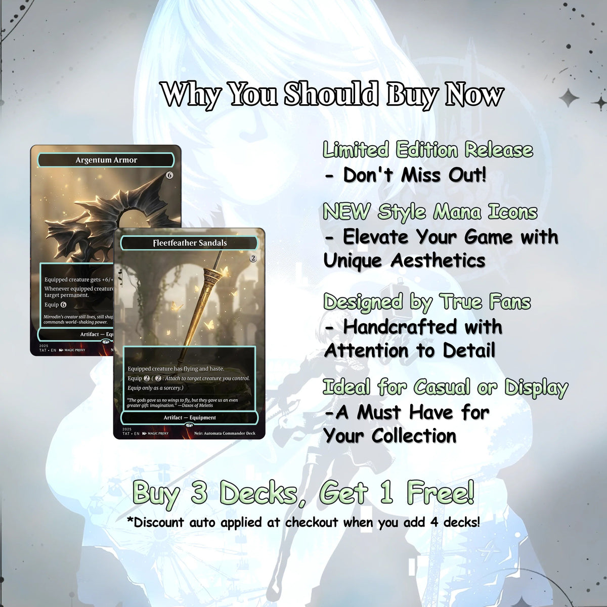 Neir: Automata Commander cEDH Deck - Fate - Grand Oder Commander Magic Commander - CardHaven Deck with 160+ Unique Car
