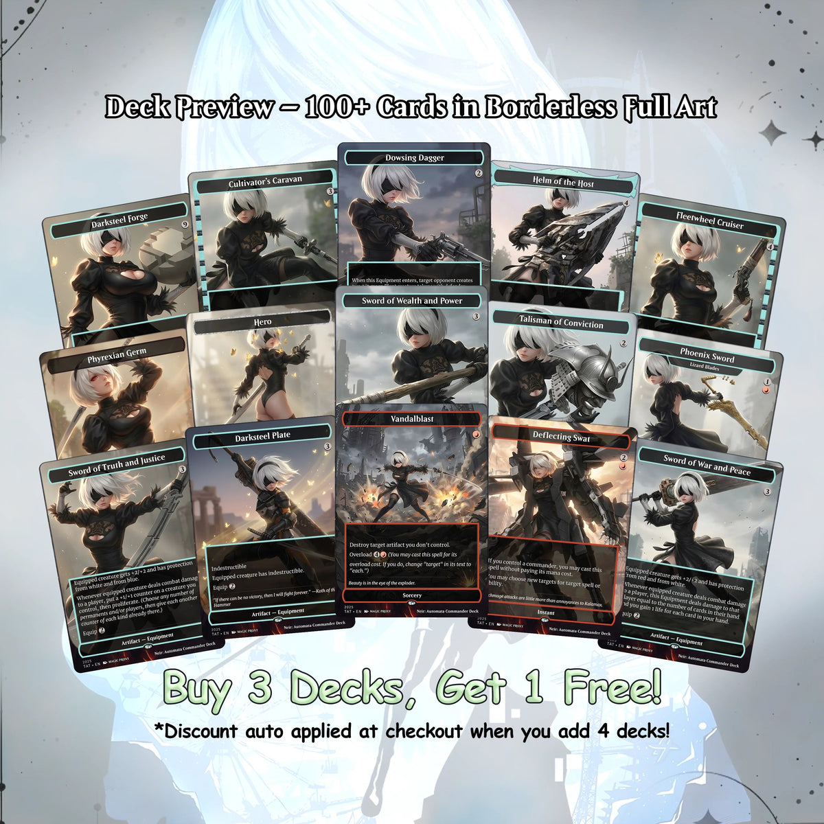 Neir: Automata Commander cEDH Deck - Fate - Grand Oder Commander Magic Commander - CardHaven Deck with 160+ Unique Car