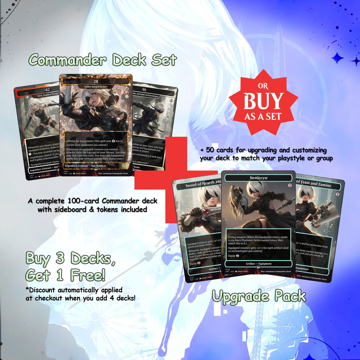 Neir: Automata Commander cEDH Deck - Fate - Grand Oder Commander Magic Commander - CardHaven Deck with 160+ Unique Car