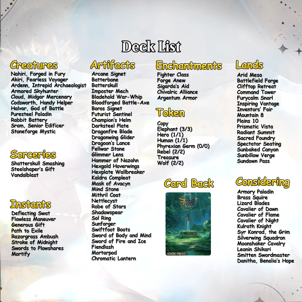 Saviors of Hyrule Commander cEDH Deck - Saviors of Hyrule Commander Magic Commander - CardHaven Deck with 160+ Unique 
