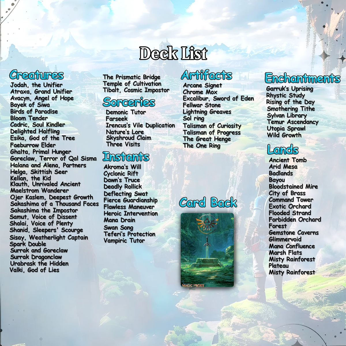 Saviors of Hyrule Commander cEDH Deck - Saviors of Hyrule Commander Magic Commander - CardHaven Deck with 160+ Unique 