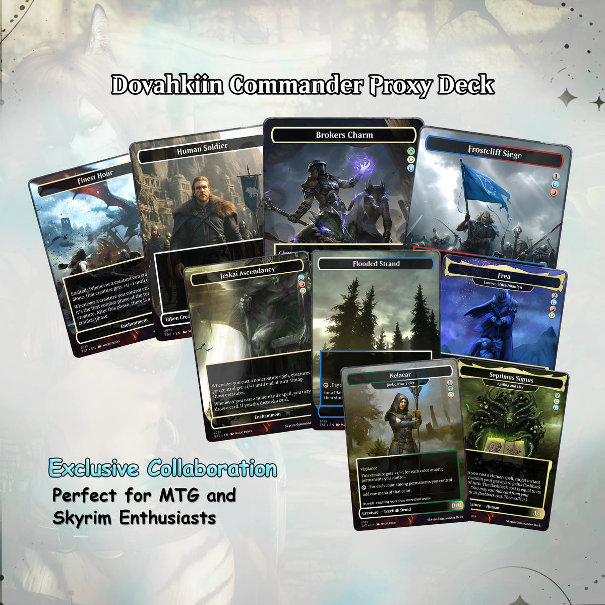 Skyrim Themed cEDH Deck - Skyrim Themed Magic Commander - CardHaven Deck with 160+ Unique Cards - Custom Cards MTG Pro