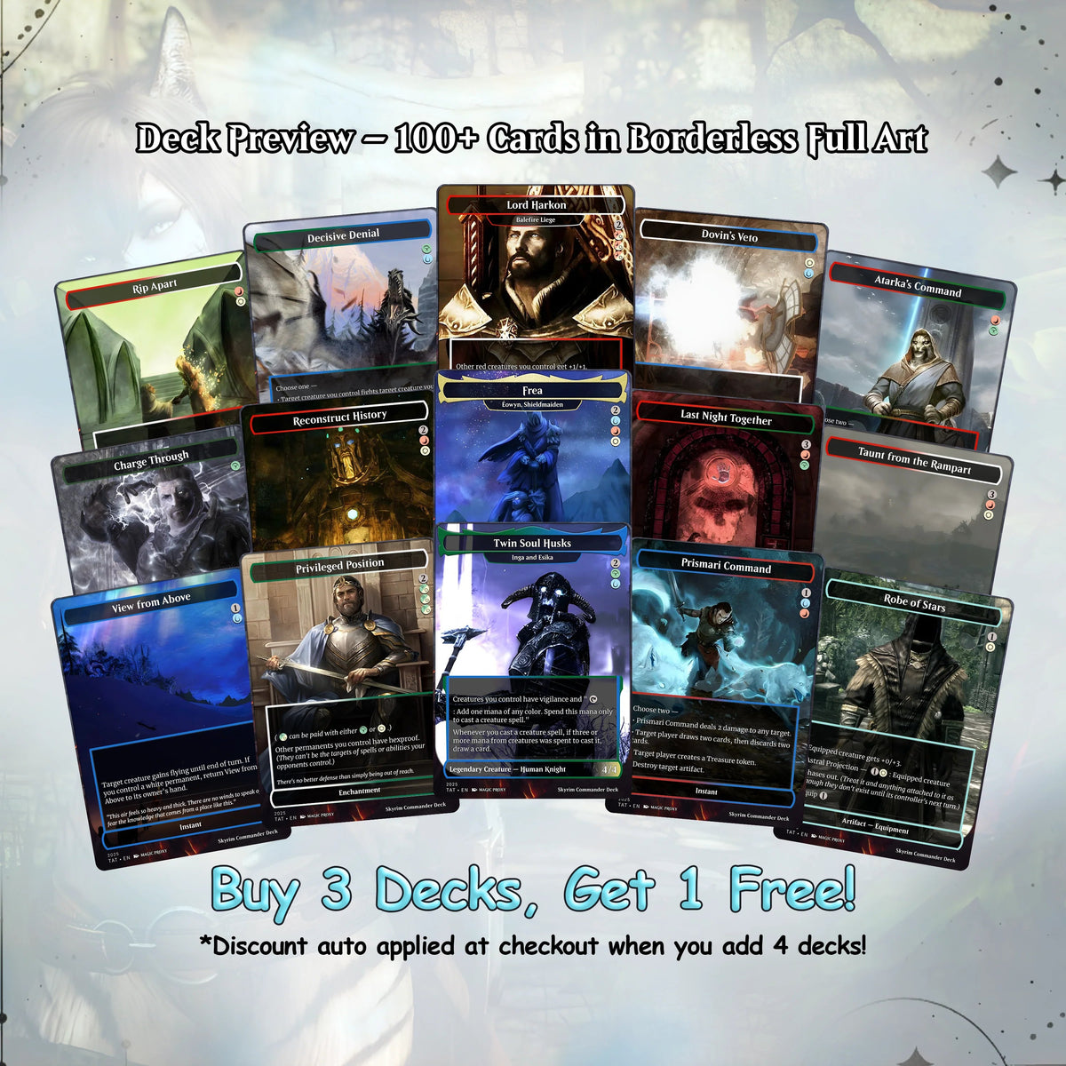 Skyrim Themed cEDH Deck - Skyrim Themed Magic Commander - CardHaven Deck with 160+ Unique Cards - Custom Cards MTG Pro