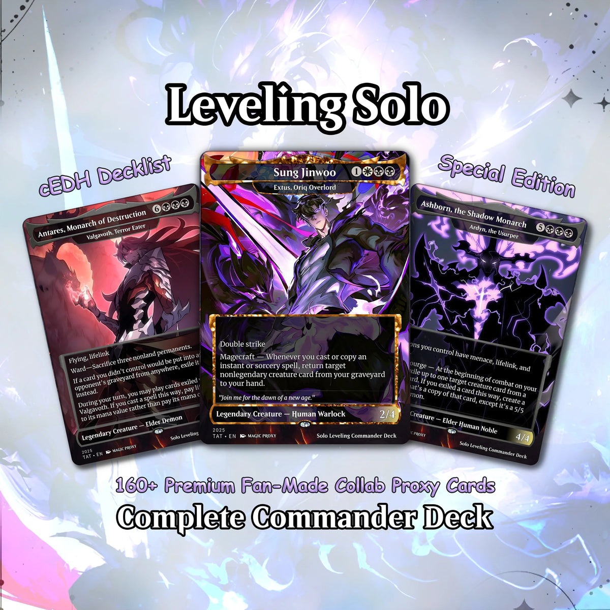 Solo Leveling cEDH Deck - Solo Leveling Magic Commander - CardHaven Deck with 160+ Unique Cards - Custom Cards MTG Pro