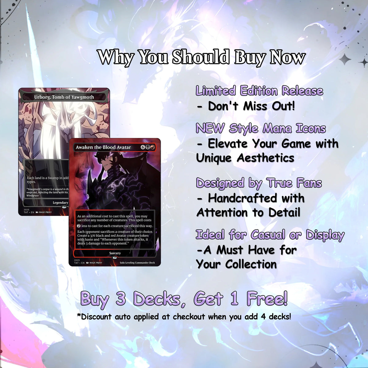 Solo Leveling cEDH Deck - Solo Leveling Magic Commander - CardHaven Deck with 160+ Unique Cards - Custom Cards MTG Pro