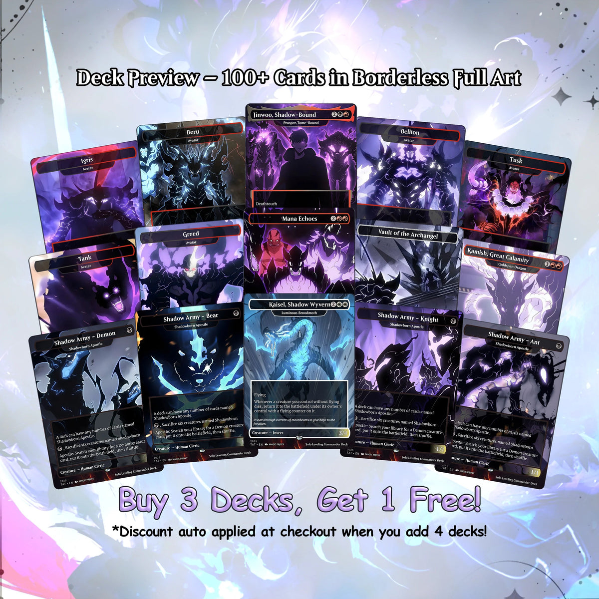Solo Leveling cEDH Deck - Solo Leveling Magic Commander - CardHaven Deck with 160+ Unique Cards - Custom Cards MTG Pro