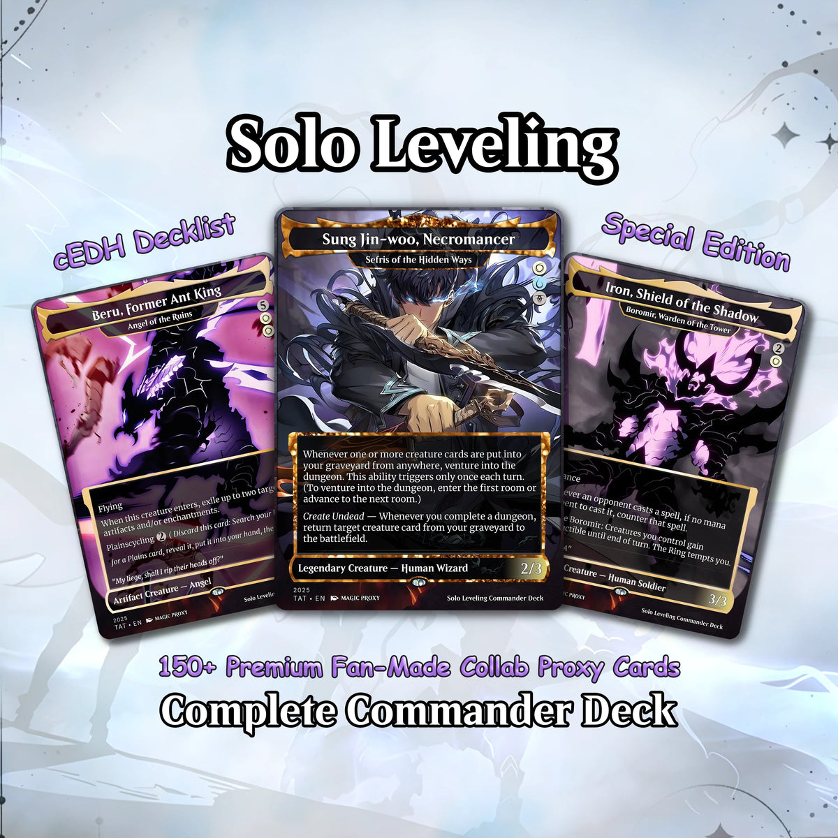 Solo Leveling cEDH Deck - Solo Leveling Magic Commander - CardHaven Deck with 170+ Unique Cards - Custom Cards MTG Pro