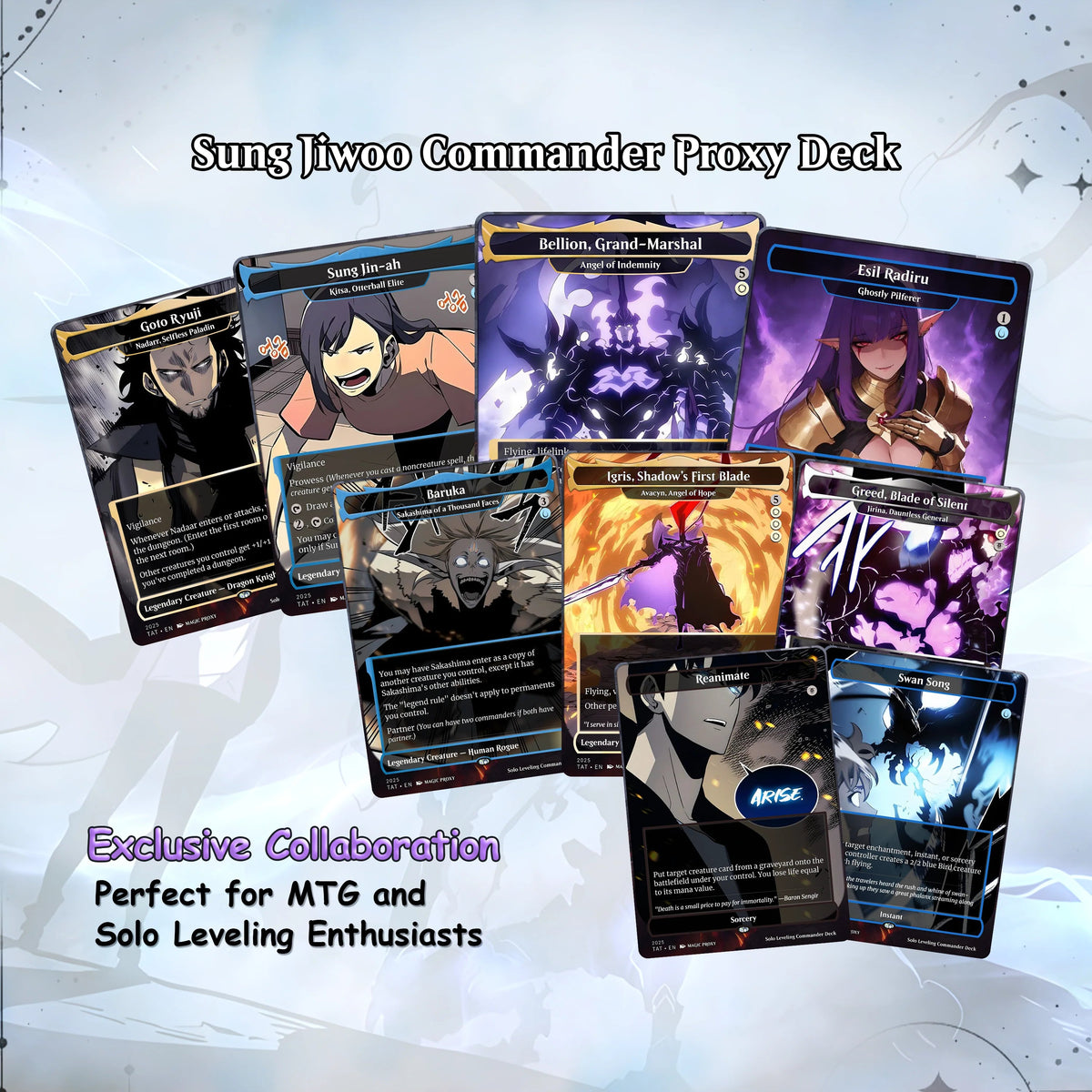 Solo Leveling cEDH Deck - Solo Leveling Magic Commander - CardHaven Deck with 170+ Unique Cards - Custom Cards MTG Pro