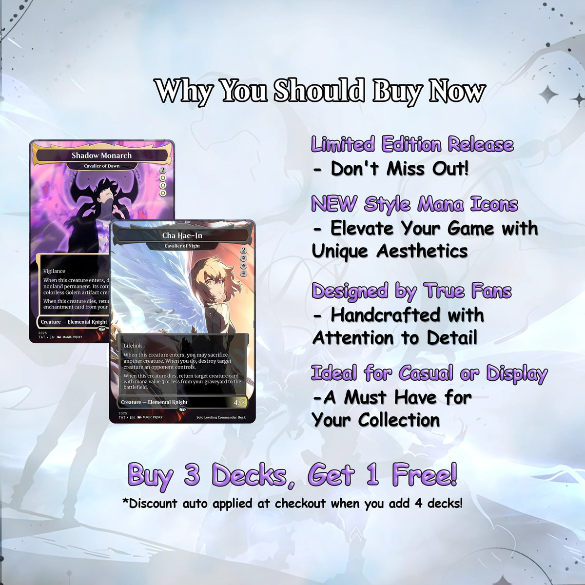 Solo Leveling cEDH Deck - Solo Leveling Magic Commander - CardHaven Deck with 170+ Unique Cards - Custom Cards MTG Pro