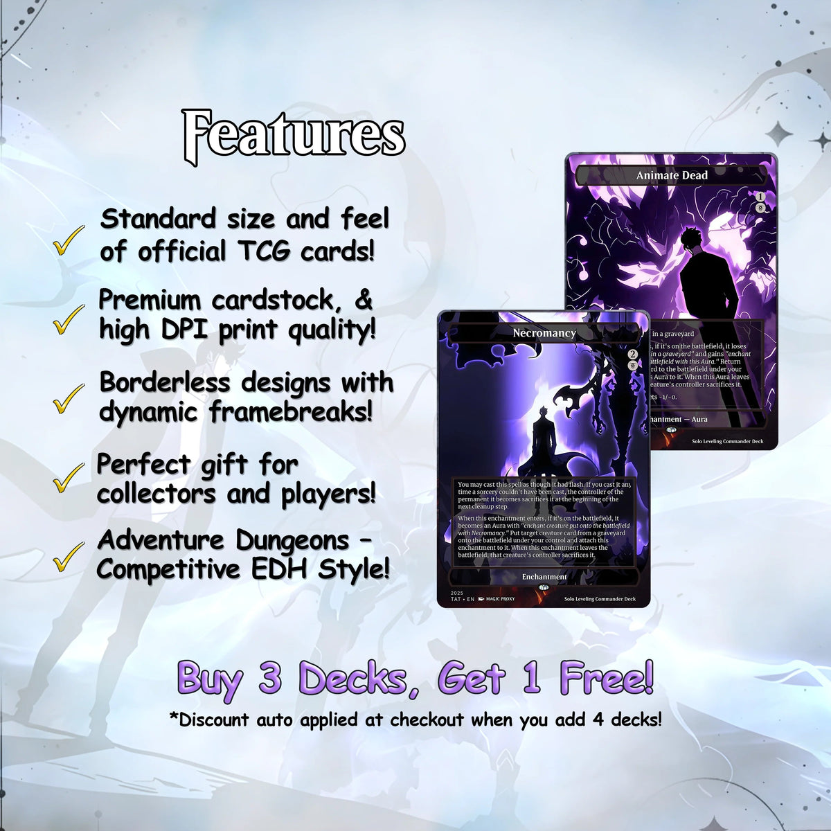 Solo Leveling cEDH Deck - Solo Leveling Magic Commander - CardHaven Deck with 170+ Unique Cards - Custom Cards MTG Pro