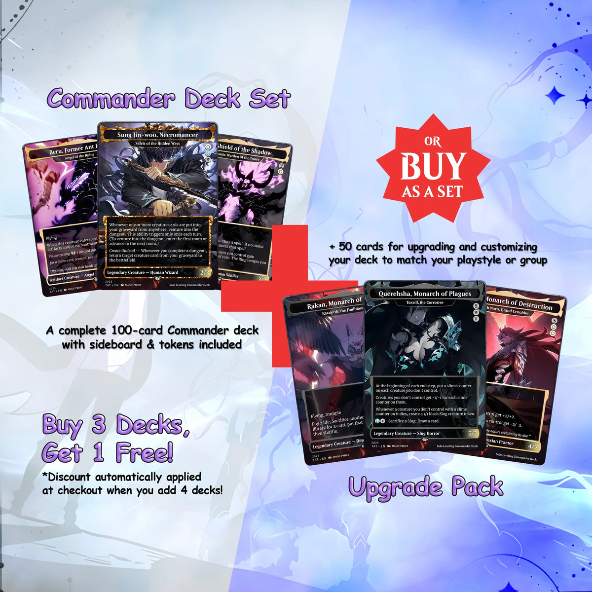 Solo Leveling cEDH Deck - Solo Leveling Magic Commander - CardHaven Deck with 170+ Unique Cards - Custom Cards MTG Pro