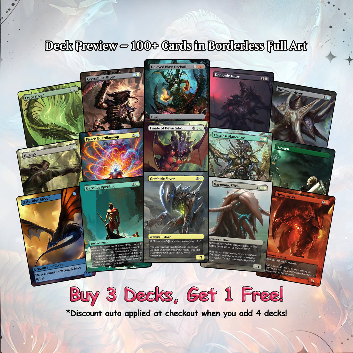 The First Sliver Custom Commander Deck - Proxy - Perfect Magic Gift - Tokens Included - Sliver Tribal Deck - Premium 110