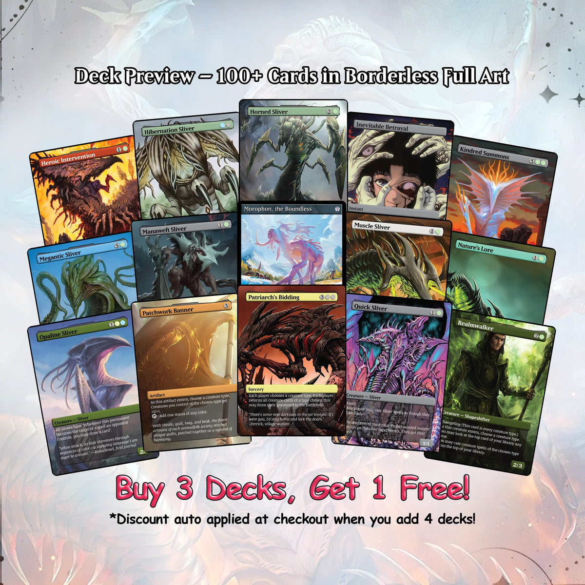 The First Sliver Custom Commander Deck - Proxy - Perfect Magic Gift - Tokens Included - Sliver Tribal Deck - Premium 110