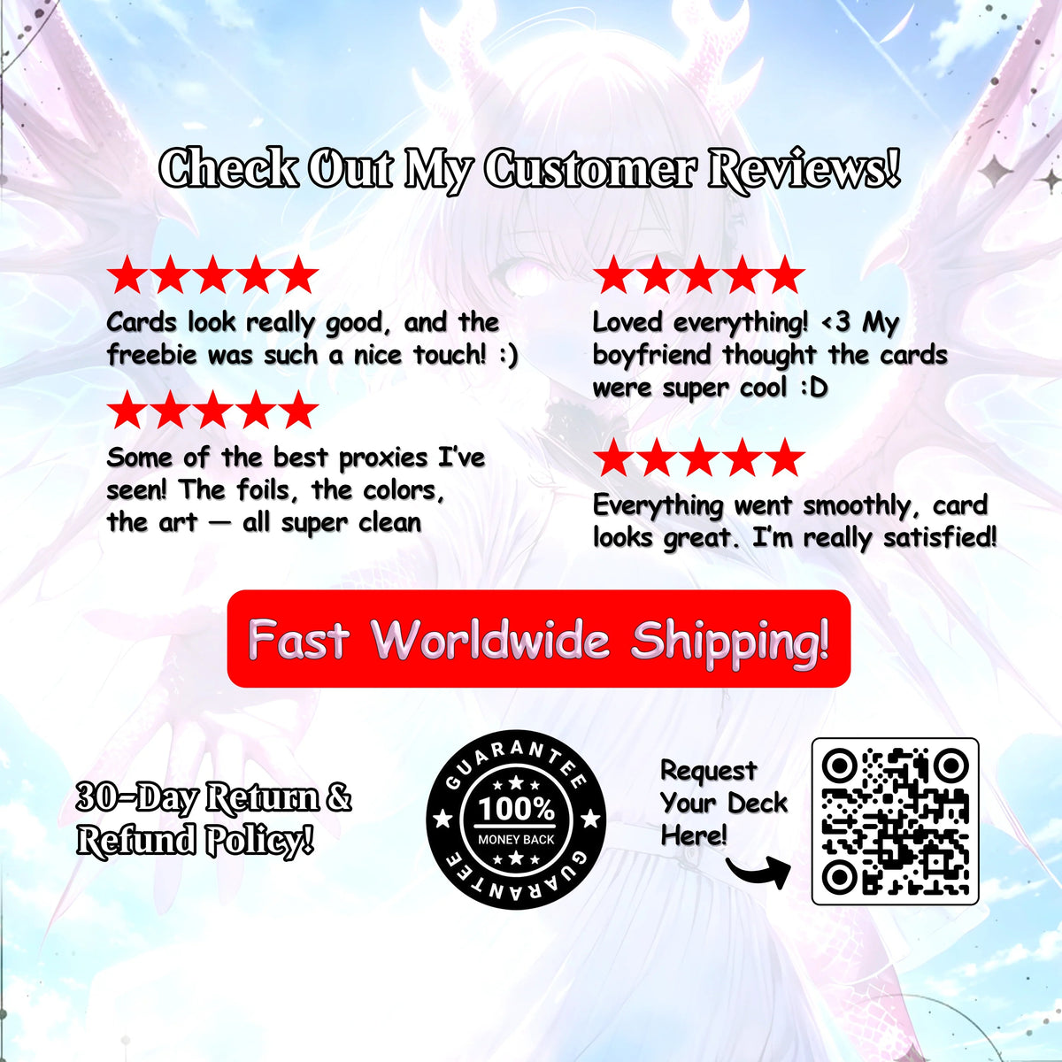 The Ur Dragon Anime Waifu Proxy Commander Deck Custom Proxy EDH Dragon Tribal English High Quality Cards
