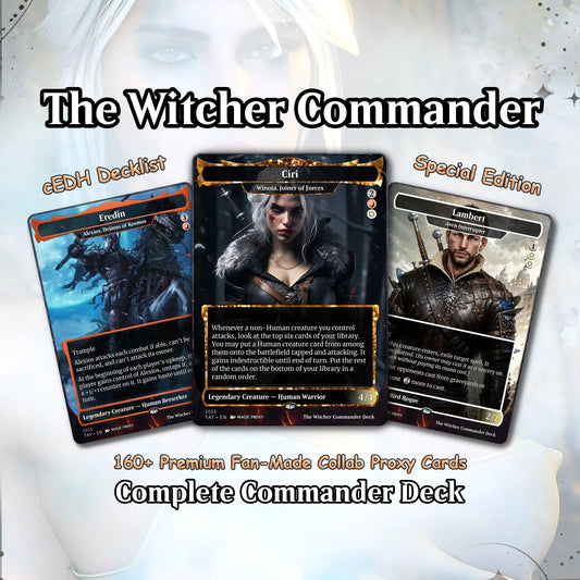 The Witcher Commander cEDH Deck - The Witcher Commander Magic Commander - CardHaven Deck with 160+ Unique Cards - Cust