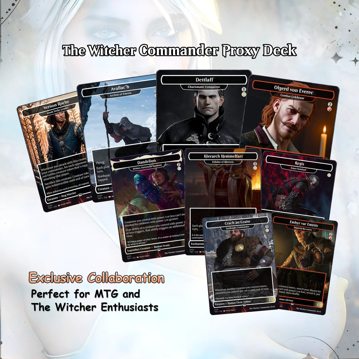 The Witcher Commander cEDH Deck - The Witcher Commander Magic Commander - CardHaven Deck with 160+ Unique Cards - Cust