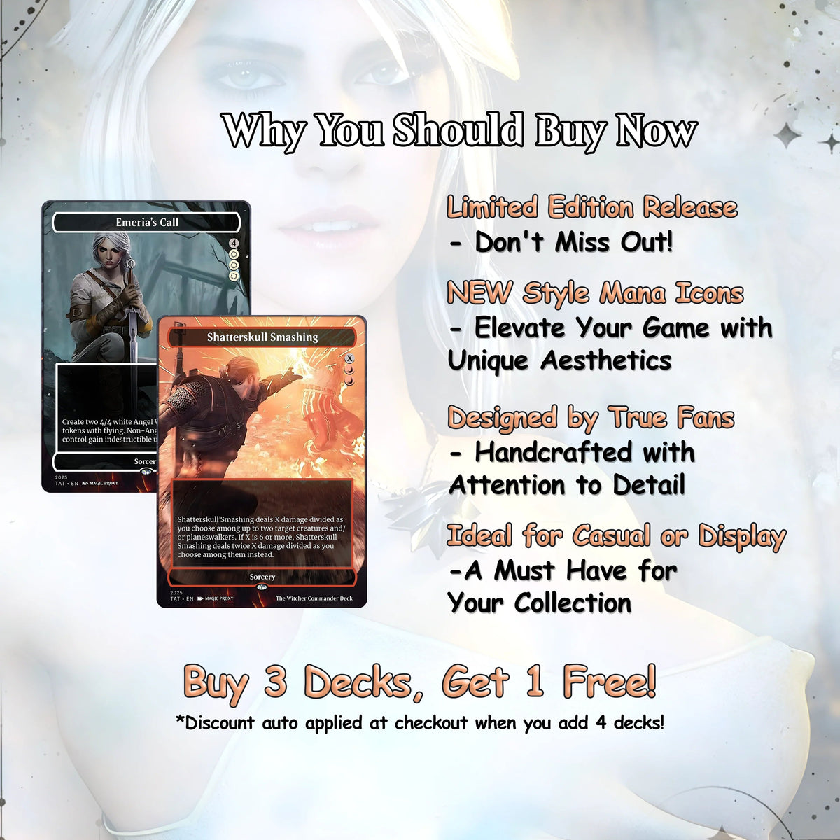 The Witcher Commander cEDH Deck - The Witcher Commander Magic Commander - CardHaven Deck with 160+ Unique Cards - Cust
