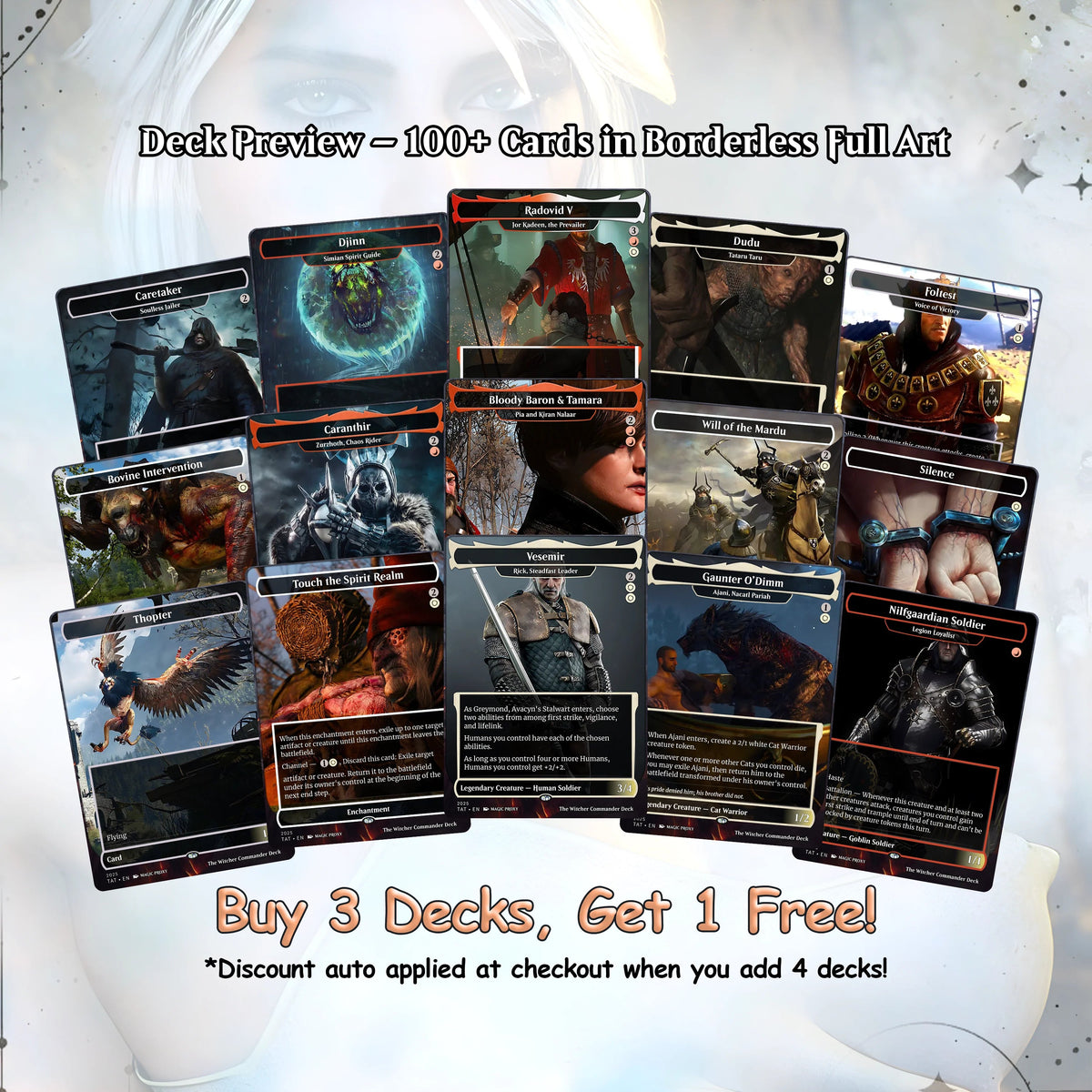 The Witcher Commander cEDH Deck - The Witcher Commander Magic Commander - CardHaven Deck with 160+ Unique Cards - Cust