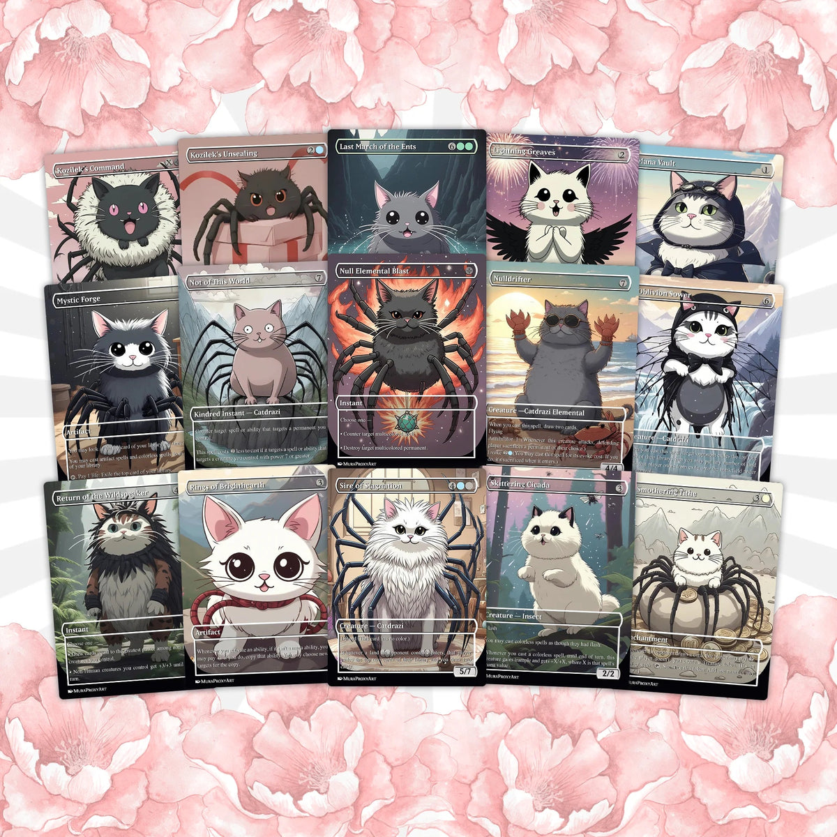 Ulalek Catdrazi Meme Eldrazi Proxy Commander Deck, 100 Cards + 5 Free Tokens | Cute Custom Full Art | MuraProxyArt