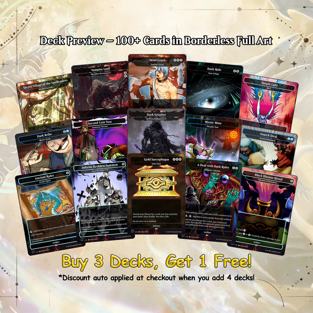 Yu-Gi-Oh! cEDH Deck - Yu-Gi-Oh Magic Commander - CardHaven Deck with 150+ Unique Cards - Custom Cards MTG Proxy for Ca