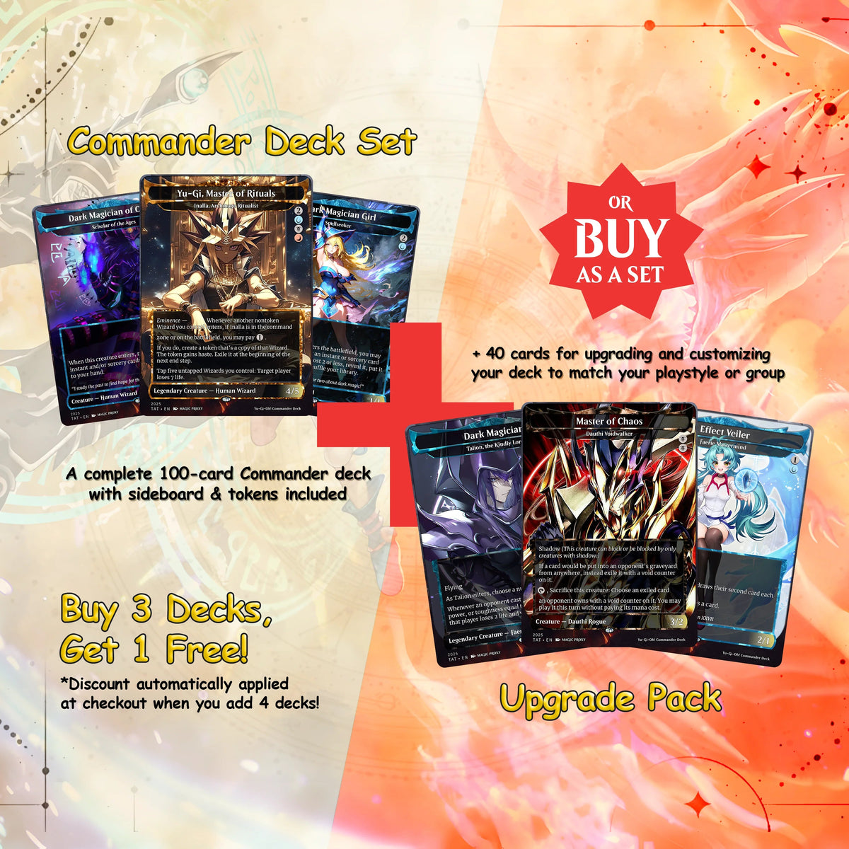 Yu-Gi-Oh! cEDH Deck - Yu-Gi-Oh Magic Commander - CardHaven Deck with 150+ Unique Cards - Custom Cards MTG Proxy for Ca
