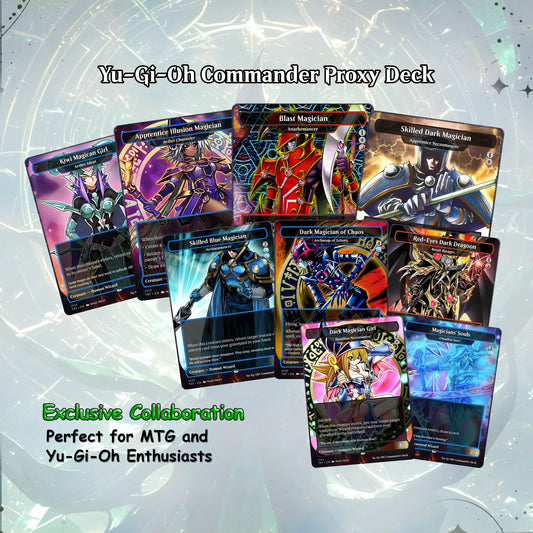 Yu-Gi-Oh MTG EDH Commander Proxy Deck - Dark Magic! - Wizards - 100 Cards, 8 Tokens - Magic - Gathering - Yugioh - Proxi
