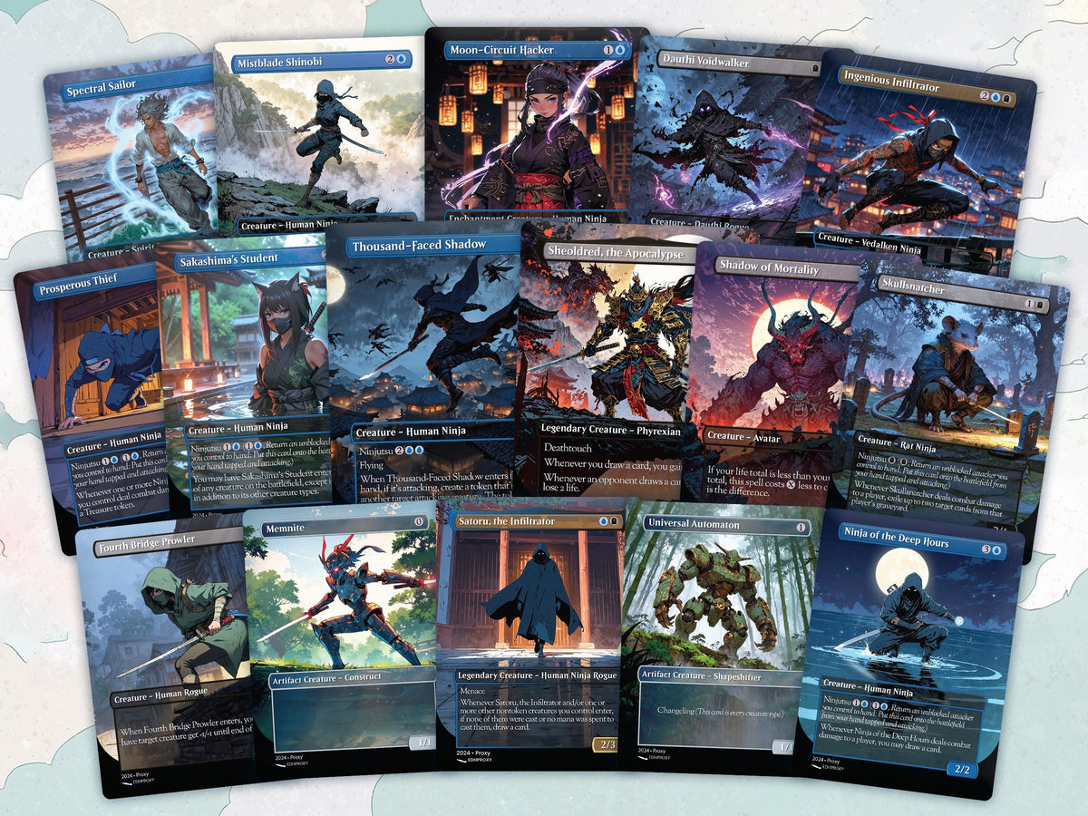 Yuriko Commander Deck Anime Style Custom MTG Cards Proxy EDH Premium High-Quality Ready to Play cEDH Beginner Friendly 1